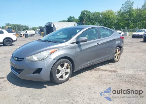 2012 Hyundai Elantra Gls из США, поврежденный, VIN 5NPDH4AE0CH086283